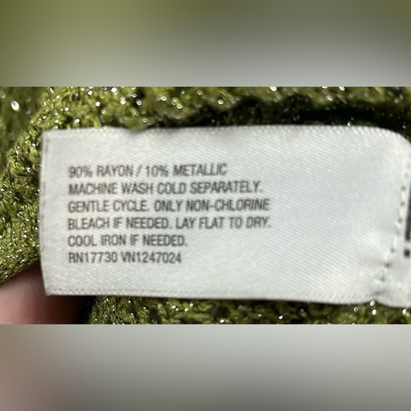 Future Collective Alani Noelle Green Knit Tie-Front Sweater - Picture 7 of 7